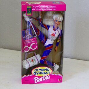 Vintage 1996 Official Atlanta Olympic Games Collection Olympic Gymnast Barbie